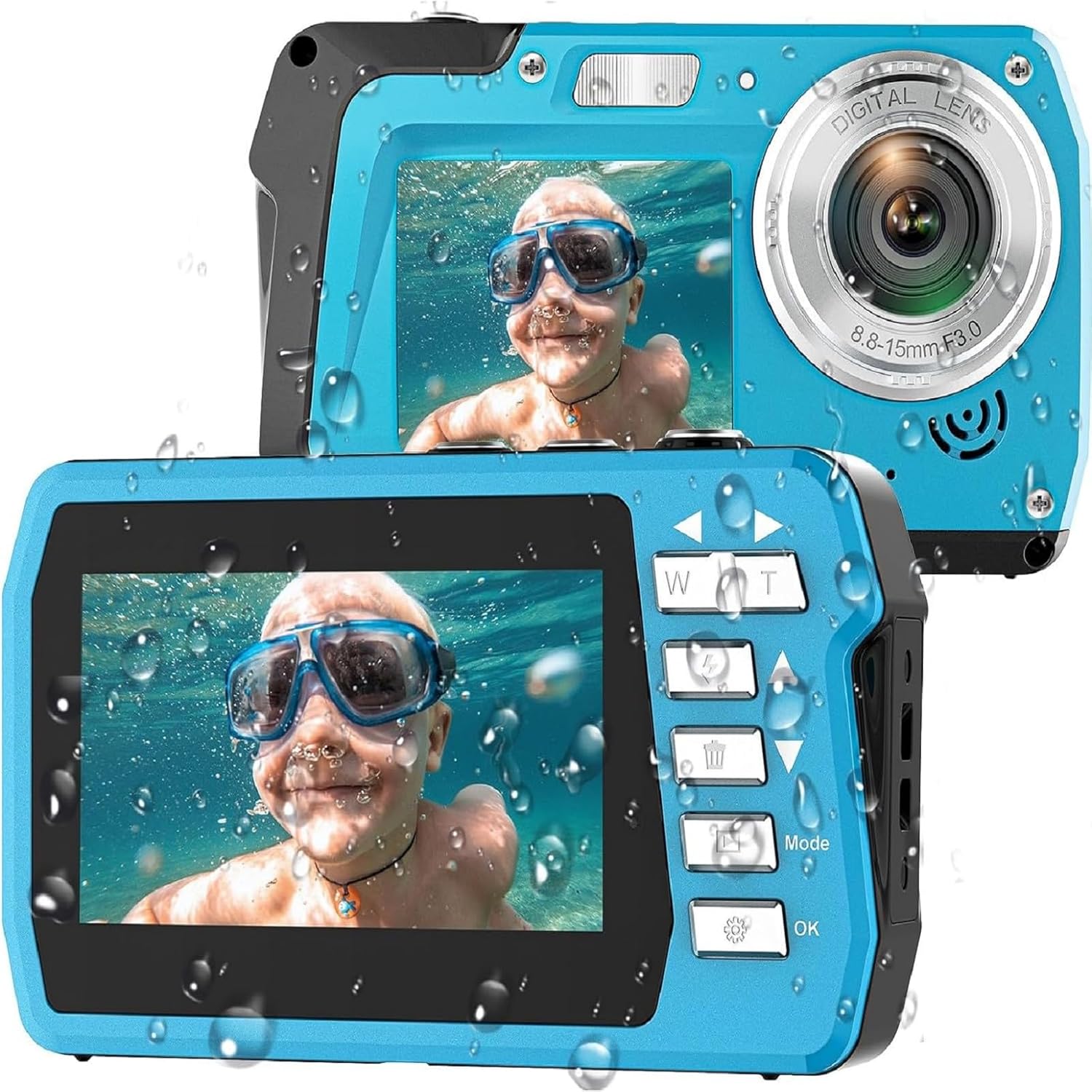 防水デジカメ4Ｋ48MP 水中カメラ3.5m